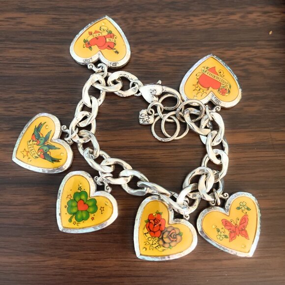 Brighton Groovy Heart Charm Bracelet - 3528 - Picture 1 of 3